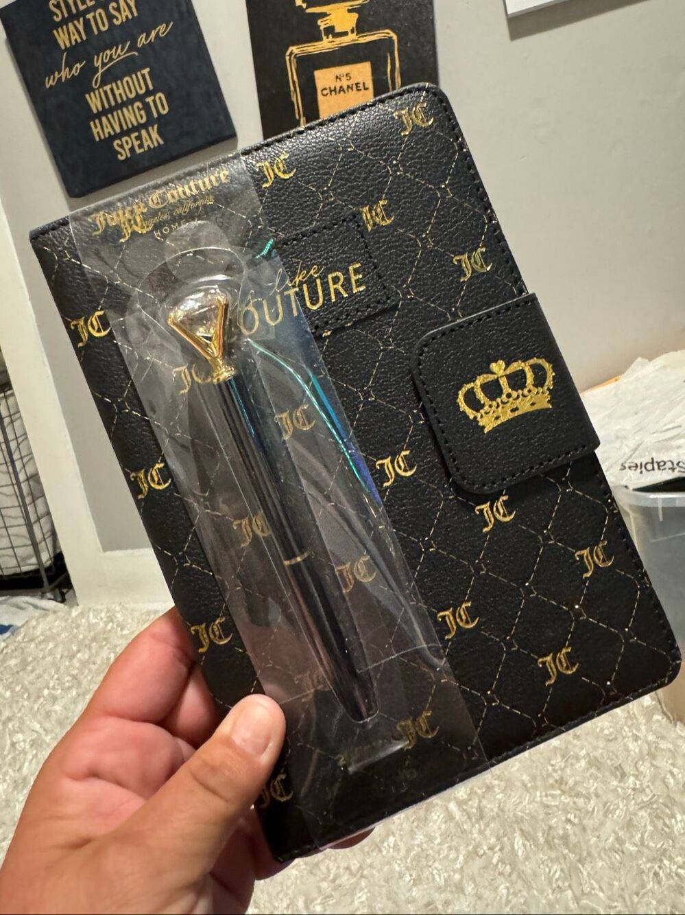 Juicy couture JC heritage vintage y2k style notebooks & pens  journal pad 8x6